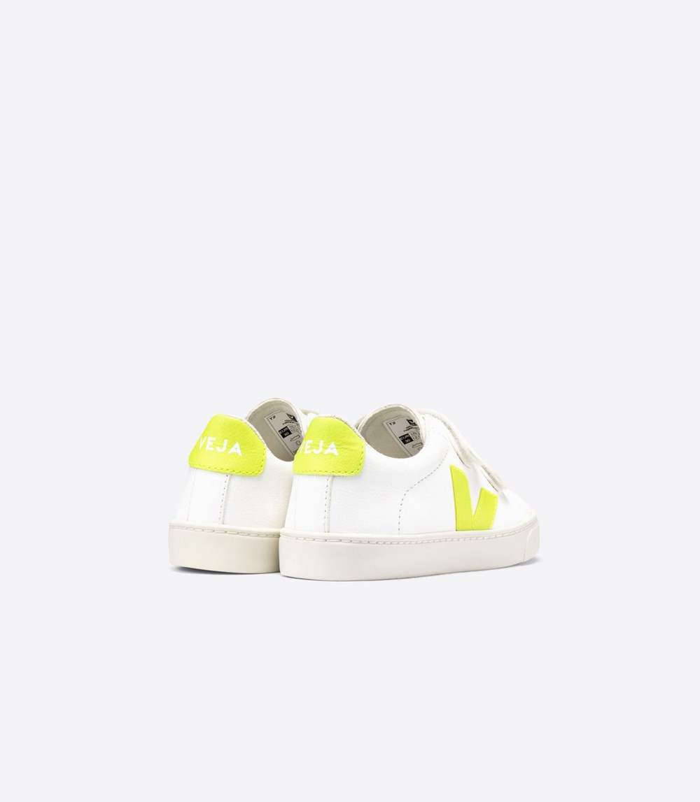 Veja Sneakers Kids - Esplar Velcro Chromefree - White - 6385XEWZP